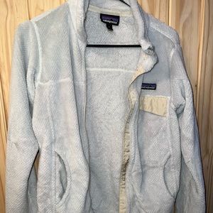white patagonia jacket